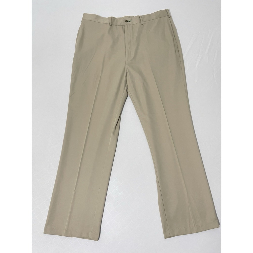 NWT Tommy Hilfiger Mens Traveler Micro Tech Pleated Pants Beige 40X32